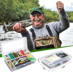 All-in-One Tackle Box with 102 Fishing Lures – Ideal for Freshwater Enthusiasts