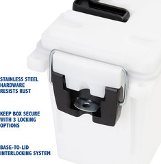 12681 Marine Storage Box, Dry Box Made in USA, Waterproof Container