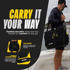 Beyond Fishing Hauler Tackle Bags – Water Resistant With Hard Molded Bottom – Pe