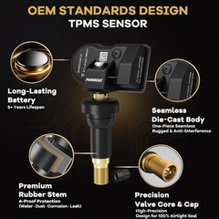 TPMS GM Pre-Programmed Tire Pressure Monitoring Sensor Compatible with Chevro…