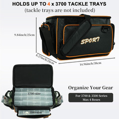 Fishing Tackle Bags, Tackle Box Organizer Gear Storage Bag, Freshwater or Saltwa
