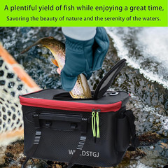 Fishing Bucket, Multifunctional Foldable Portable Fishing Bucket, EVA Fish Bucke