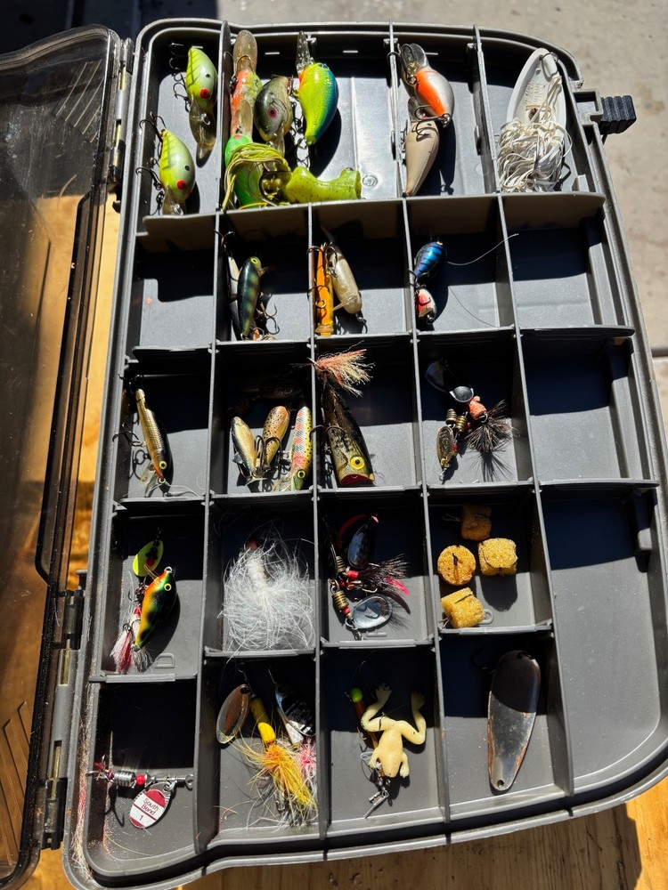 Plano Guide Series Three Level Tackle Box with Lures, Tools and Contents