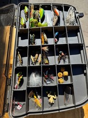 Plano Guide Series Three Level Tackle Box with Lures, Tools and Contents