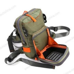 High Quality Polyester Green Molded Front Chest Pack for Fly Fishing