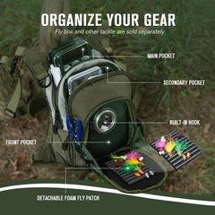 Fly Fishing Chest Pack, Lightweight Chest Pack Tackle Storage Bag, Fly Fishin…