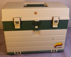 Vintage Plano 787 Fishing Tackle Box Organizer Storage w/ 4 Drawers Made In USA