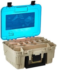 Plano 1349-00 Two Level Magnum 3449 Tackle Box Sandstone/Blue One Size