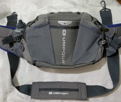 UMPQUA GREY WAIST/SHOULDER STRAPS POUCH FISHING OUTDOOR SPORT UTILITY BAG
