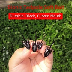 Soft Lure Tadpole Bait for Bass Fishing Topwater Floating with Realistic Design