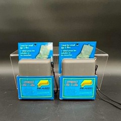 Plano Compact Side-by-Side Tackle Box Gray Lot of 2 Small Jig Fly Organizer