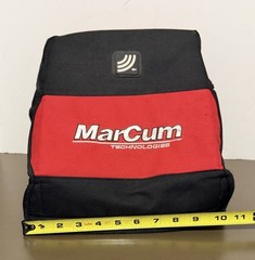 MarCum Technologies Carrying Bag Red Black Pockets Feet Approx 10” Triangle