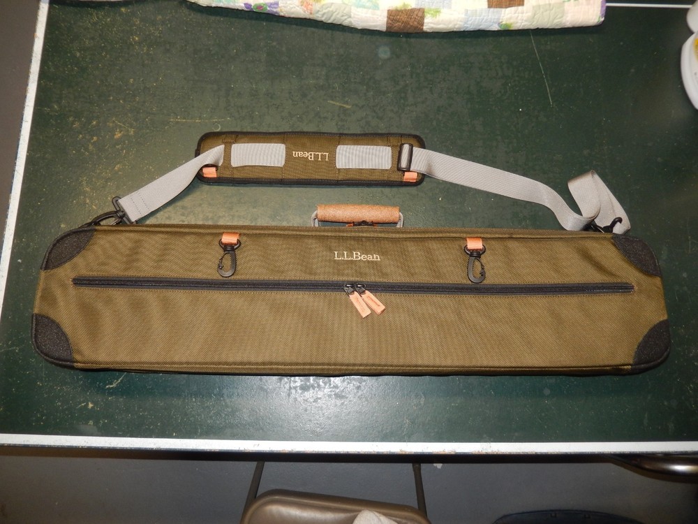 L.L. Bean Fly Fishing Travel Bag 34” x 8” Olive Green Beautiful