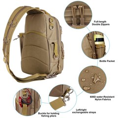 PLUSINNO Fishing Backpack Tackle Bag, Water-Resistant Backpack with Rod Holde…