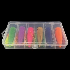 Bait Box PVC Plastic Transparent 17.5×9.5x3cm 1pc Accessory Box Bait Box