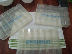 3 Shimano SHM-370 Plastic Tackle Box Tray, All Inserts
