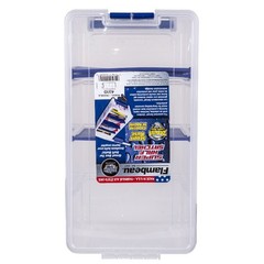 Flambeau Outdoors Super Half Satchel, Fishing Tackle and Gear Storage, Clear