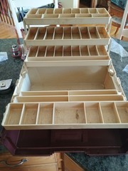 Vintage 8606 Plano Tackle Box • 2 Side 6 Tray Locking Tackle System • USA Made