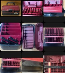 Flambeau Outdoors Classic Series 2 Tray Dividers FISHING Tackle Box Maroon Black