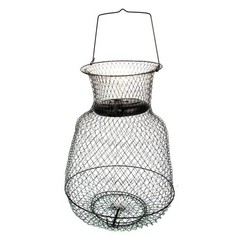 15 in x 21 inCollapsible Floating Wire Fishing Basket with Trap Doors and Handle