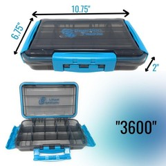 4 PCS Ultimate Waterproof Tackle Box Trays Removable Dividers 3Clip 3600