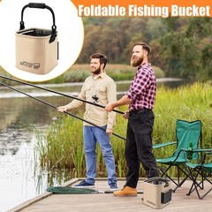 13L Multifunction Folding Fishing Bucket Folding Bucke for Outdoor Camping Beach
