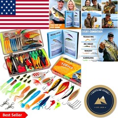 Fishing Gift Set: 128-Piece Tackle Box with Lures for Freshwater Adventures