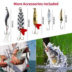 GOANDO Fishing Lures Kit for Freshwater Bait Tackle Bass 78pcs, 78