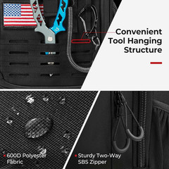 Fishing Tackle Backpack, Rod & Gear Holder, Water-Resistant | 15L