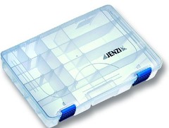 Jenzi Transparent Plastic Box 27.5x18x4.2cm Artificial Bait Storage