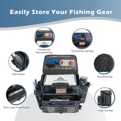 Fishing Tackle Storage Bag Large Capacity Outdoor Gear Organizer Shoulder Bag