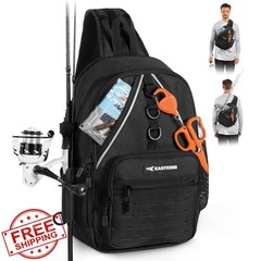 KastKing Karryall fishing sling bag, backpack, rod holder, MOLLE