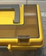 VTG Plano Plastic Tool-Tackle Box W/Removable Tray, Lid Storage 13”x7”x5.5”