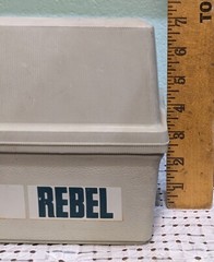 Vintage Rebel Model 530 Tackle Box 3 Fold Out Tray Snap Close 12-1/2 x 6 x 7