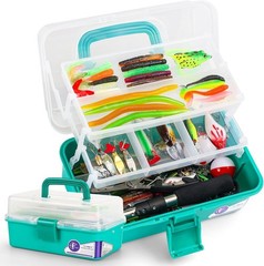 Complete Fishing Gear: 321Pcs Tackle Box and Lures Set, Perfect Gift for Anglers