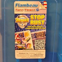 Flambeau Tuff Tainer 3003 Zerust Tackle Box Blue 2 Pack 6530HB Made in USA