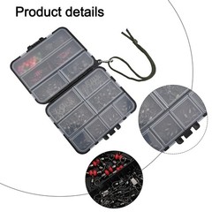 Fishing Tools Kit 140pcs with Swivels Beads Pins Center Pass for Fishing Setup