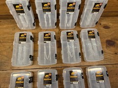 (12) Plano 3500 Series Double Sided Stowaway Adjustable Tackle Box 350022