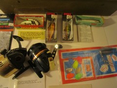 Vintage Plano Tackle Box 9108 Brown Tan w/ Fishing Lures ++++ Outdoors
