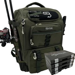 Baitium Fishing Backpack, Tackle Bag With Rod Holders, 40L Capacity With Cooler,