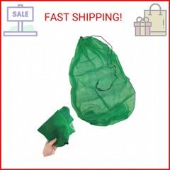 Laxygo Portable Fishing Net Bag Drawstring Fishing Net Nylon Mesh Fishing Bag Fi