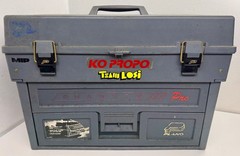 VINTAGE Plano 797 Phantom Pro Fishing Tackle Box Fishing Lures Team LOSI RC Case
