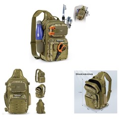 Fishing sling bag lightweight tactical harness fishing gear storage equipment