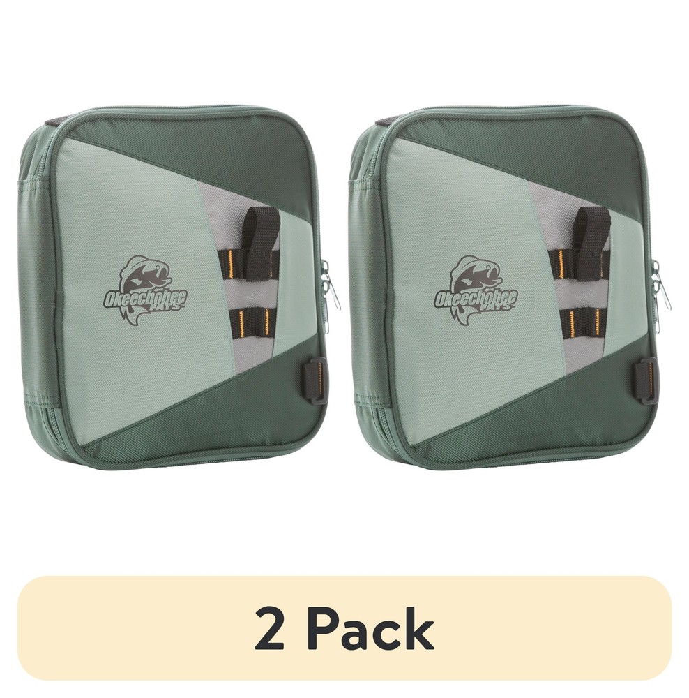 (2 Pack) Soft Bait Binder, Fishing Tackle Bags, Polyester
