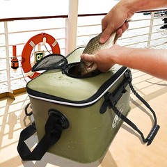 Fishing Bucket,Foldable, Multi-Functional EVA Fishing Bag 40cm green Bx15