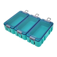 3Pcs Fishing Accessories Box Portable Storage Box Hook Container Lure Organizer