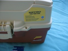 1 NEW Plano Model PLA000337 Fishing 2 Tray Tackle Box with new brass lock R3