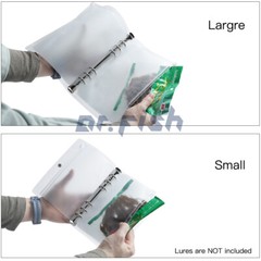 Dr.fish Soft Bait Binder for Jigs Fishiing Lure Wallet Waterproof Heavy PVC