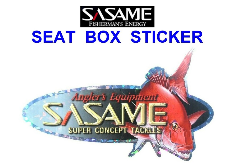 SASAME SEAT BOX STICKER FOR BOAT SEA FISHING LURE TACKLE BOX CAR VAN MAN CAVE