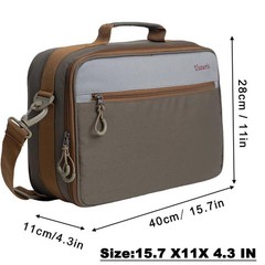 Ussuris Fly Fishing Reel Case with Mesh Pocket Customize Storage Fishing Reel…